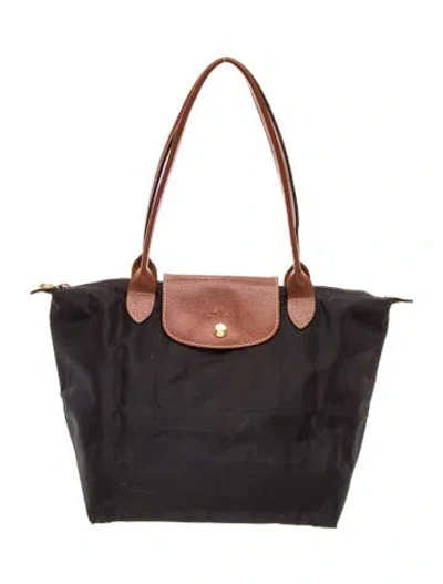Pre-owned Longchamp Signature Tote In Black