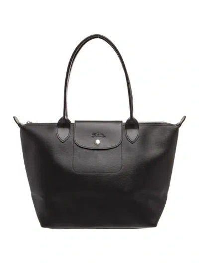 Pre-owned Longchamp Signature Tote In Black