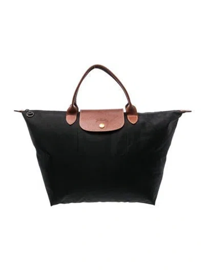 Pre-owned Longchamp Signature Tote In Black