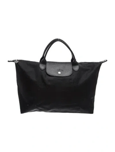 Pre-owned Longchamp Signature Tote In Black