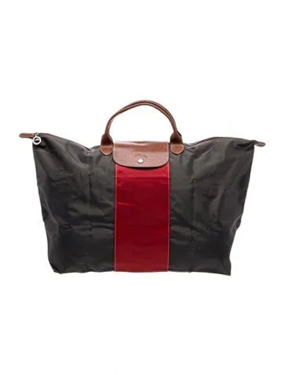 Pre-owned Longchamp Signature Tote In Grey
