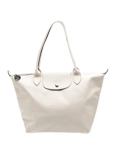 Pre-owned Longchamp Signature Tote In Neutrals