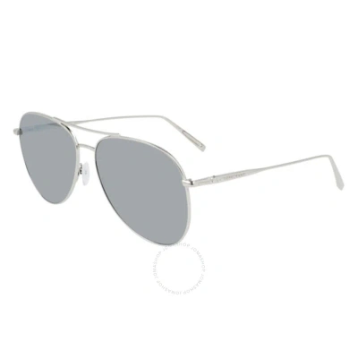 Longchamp Silver Mirror Pilot Ladies Sunglasses Lo139s 043 59
