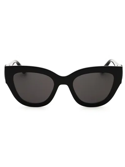 Longchamp Sleek Rectangular Sunglasses For Women In Black