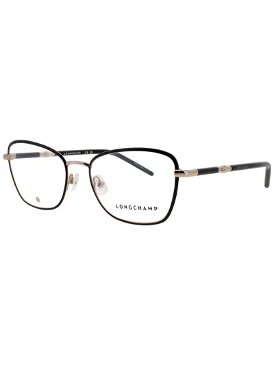 Longchamp Sleek Women's Metal Eyeglasses - Lo2155 In Black
