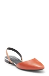 Longchamp Slingback Ballet Flat In Orange