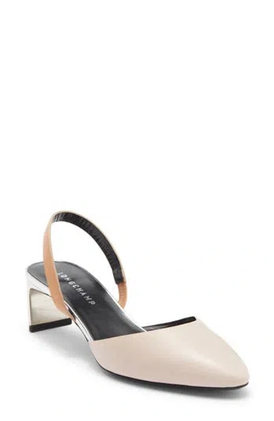 Longchamp Slingback Pump In Neutral