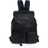 Longchamp Small 3d Leather Backpack In Black
