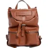 Longchamp Small 3d Leather Backpack In Brown