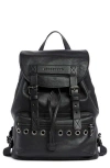 Longchamp Small 3d Rock Leather Backpack In Black