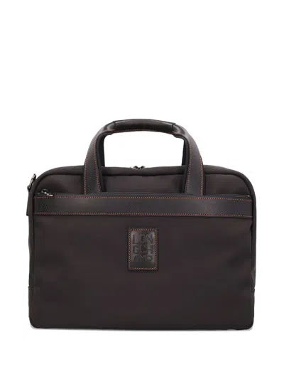 Longchamp Small Boxford Briefcase In Burgundy