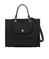 Longchamp Cabas Small Leather Handbag In Black