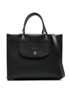 Longchamp Kleiner Cabas Shopper In Schwarz