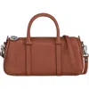 Longchamp Small Day Leather Bowling Bag In Cognac