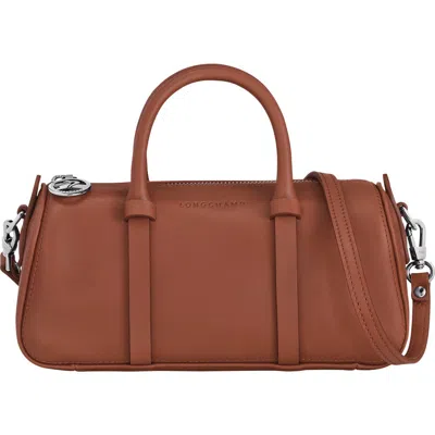 Longchamp Small Day Leather Bowling Bag In Cognac