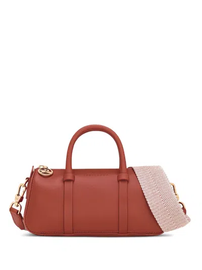 Longchamp Small Daylong Leather Tote Bag In Brown