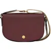 Longchamp Small Empure Leather Crossbody Bag In Burgundy