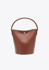 Longchamp Épure Small Leather Bucket Bag