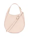 Longchamp Le Foulonné 小号粒面皮质托特提包 In Pink