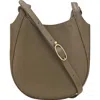 Longchamp Small Le Foulonne Leather Crossbody Bag In Green