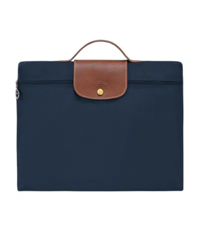 Longchamp Small Le Pliage Briefcase In Brown