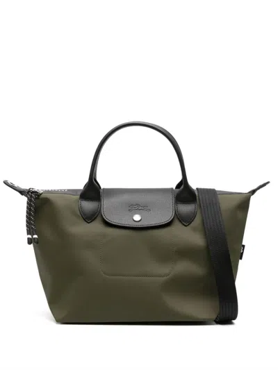 Longchamp Small Le Pliage Energy Econyl-leather Bag In Green