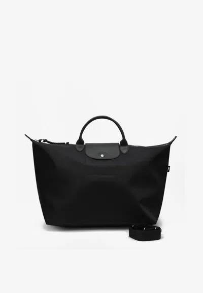 Longchamp Le Pilage Energy Top Handle Shoulder Bag In Black