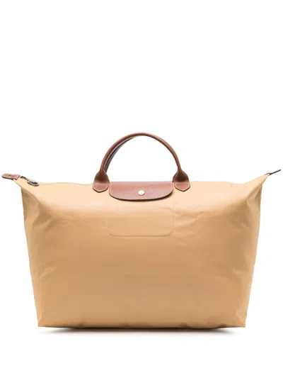 Longchamp Small Le Pliage Holdall In Nude