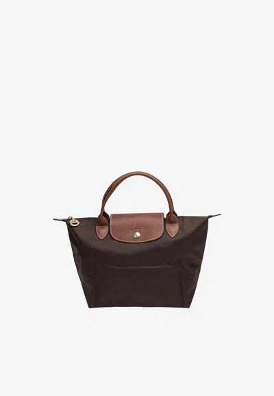 Longchamp Small Le Pliage Original Shoulder Bag In Brown