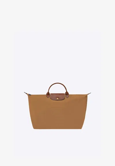 Longchamp Small Le Pliage Original Tote Bag In Brown