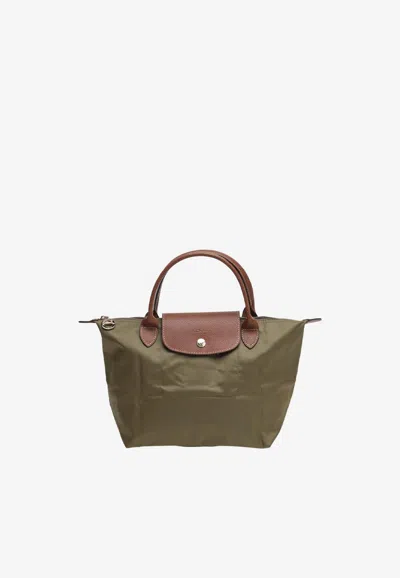 Longchamp Small Le Pliage Original Tote Bag In Olive