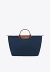 Longchamp Small Le Pliage Original Travel Bag In Navy