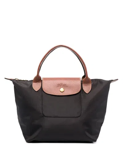 Longchamp Small Le Pliage Top Handle Bag In Black