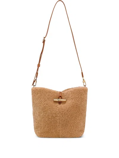 Longchamp Small Le Roseau Bucket Bag In Neutral