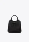 Longchamp Small Le Roseau Crossbody Bag In Black