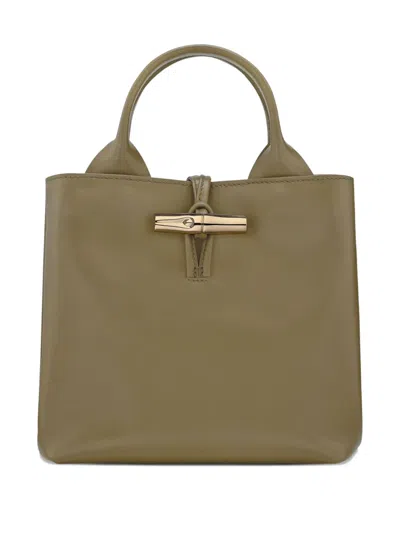 Longchamp Small Le Roseau Handbag In Green