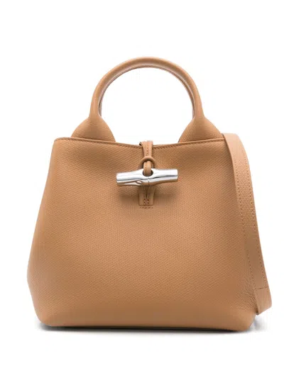 Longchamp Kleine Le Roseau Handtasche In Braun
