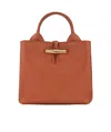 Longchamp Small Le Roseau Tote Bag In Brown