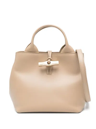 Longchamp Kleine Le Roseau Handtasche In Nude
