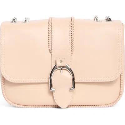 Longchamp Small Leather Crossbody Bag In White