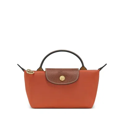 Longchamp Small Leather Goods In Orange