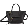 Longchamp Small Mailbox Leather Top Handle Bag In Black