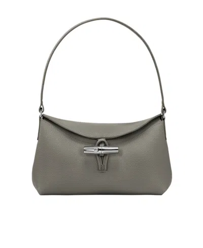 Longchamp Small Roseau Leather Tote Bag