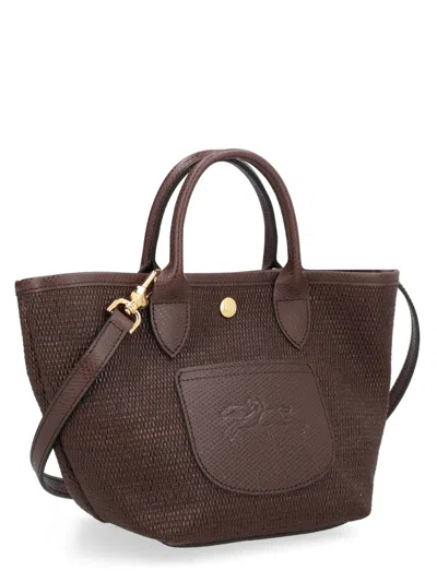 Longchamp Small Tote Bag With Crossbody Strap, 17.5 Cm X 16 Cm X 11.5 Cm In Brown