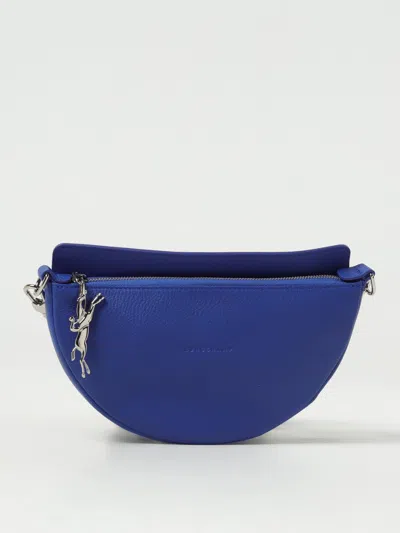 Longchamp Small Smile Leather Crossbody Bag In Blue