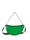 Longchamp Debossed-logo Leather Crossbody Bag In Green