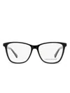 Longchamp Square Lo2700 Eyeglasses Woman Eyeglass Frame Black Size 52 Acetate In Black