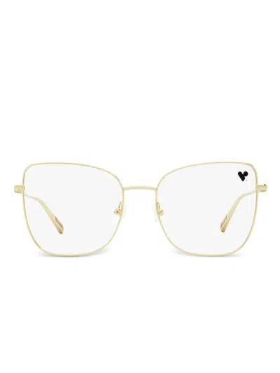 Longchamp Square-frame Glasses In Gold