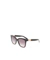 Longchamp Le Pliage 54mm Gradient Rectangle Sunglasses In Black