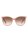 Longchamp Square-frame Sunglasses In Pink